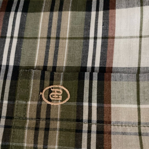 VINTAGE RARE Paolo Gucci Mens Long Sleeve Plaid Button Shirt 105 Large (READ)👇 - Picture 2 of 9